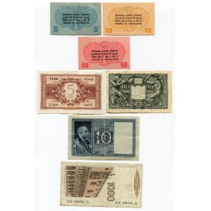 Italy Lot of 7 Banknotes 1916 - 1982