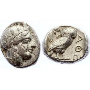Ancient Greece Attica Athens AR Tetradrachm 454 - 404 BC