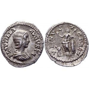 Roman Empire Plautilla Augusta Denarius 202 - 205 AD