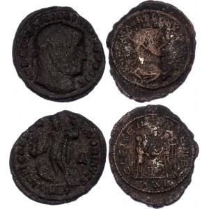 Roman Empire Lot of 2 Coins AE Licinius & Probe AR Antoninianus 276 - 324 AD