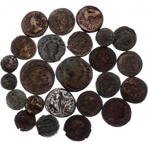 Ancient World Unsearched Lot of 24 Coins