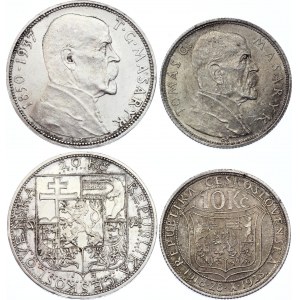 Czechoslovakia 10 & 20 Korun 1928 - 1937