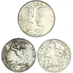 Czechoslovakia Lot of 3 Coins 1948 - 1965