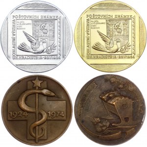 Czechoslovakia Uherské Hradiště City Lot of 4 Medals
