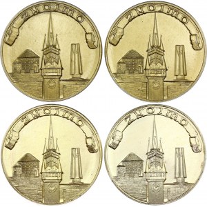 Czechoslovakia Znojmo City Lot of 4 Medals