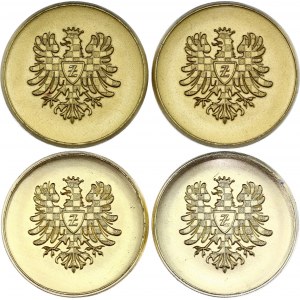 Czechoslovakia Znojmo City Lot of 4 Medals