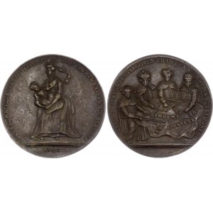 Austria Maria Theresia Satirical Bronze Medal 1742