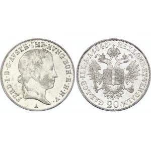 Austria 20 Kreuzer 1846 A