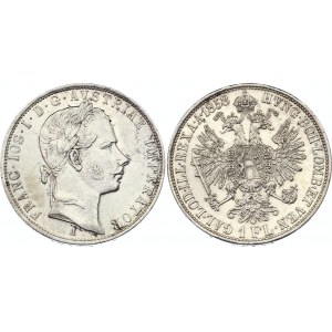 Austria 1 Florin 1858 A