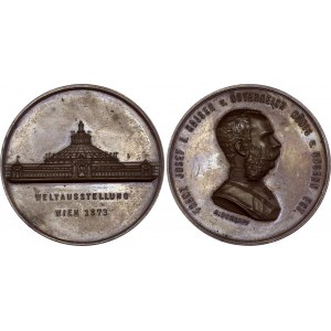 Austria Franz Joseph Bronze Medal 1873