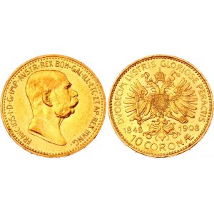 Austria 10 Corona 1908 / 1848