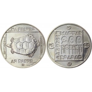 Hungary 200 Forint 1985 Proba Probaveret Rare