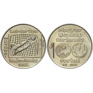 Hungary 100 Forint 1988 Proba Probaveret Rare