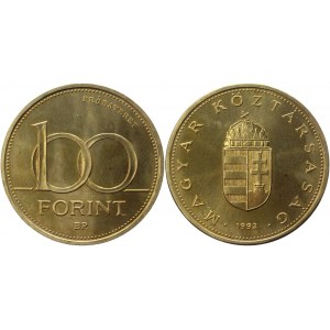 Hungary 100 Forint 1992 Proba Probaveret Rare