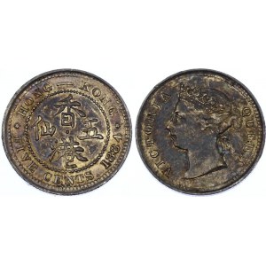 Hong Kong 5 Cents 1884