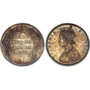 British India 1/2 Rupee 1881