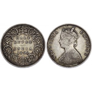 British India 1/2 Rupee 1899 C