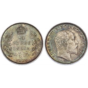 British India 1/4 Rupee 1907