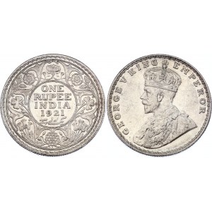 British India 1 Rupee 1921 B