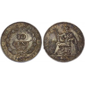 Indochina 10 Centimes 1888 A