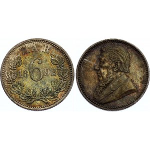 South Africa 6 Pence 1892 ZAR