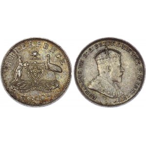 Australia 3 Pence 1910