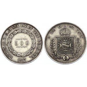 Brazil 500 Reis 1857