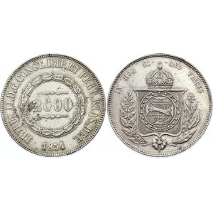Brazil 2000 Reis 1854