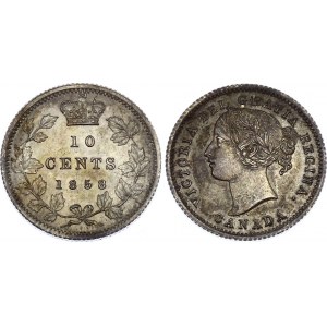 Canada 10 Cents 1858