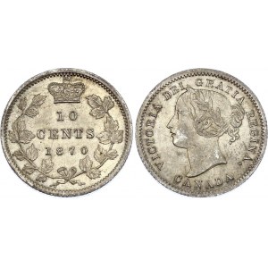 Canada 10 Cents 1870