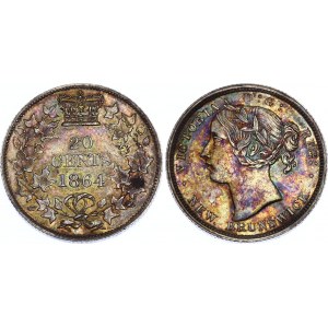 Canada New Brunswick 20 Cents 1864