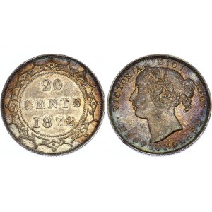 Canada Newfoundland 20 Cents 1872 H