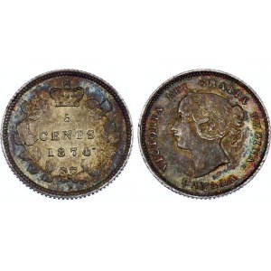 Canada 5 Cents 1874 H