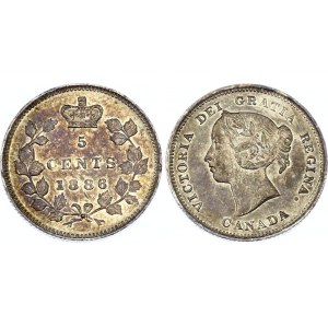 Canada 5 Cents 1886
