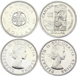 Canada 2 x 1 Dollar 1958 - 1964