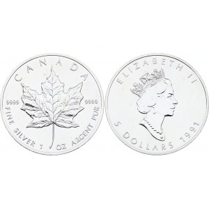 Canada 5 Dollars 1991