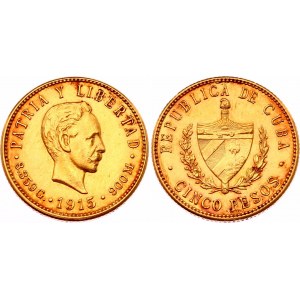Cuba 5 Pesos 1915