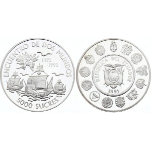 Ecuador 5000 Sucres 1992