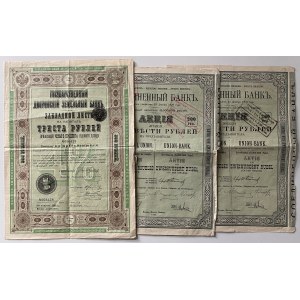 Russia Lot of Different Bank Obligations 1903 - 1910