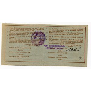 Russia - Estonia Port-Kunda 25 Roubles 1941