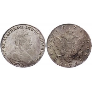 Russia 1 Rouble 1778 СПБ ФЛ