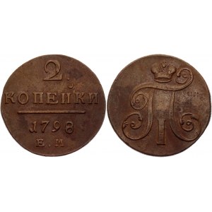 Russia 2 Kopeks 1798 ЕМ