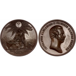 Russia Alexander II Christianity in Finland Bronze Medal 1857