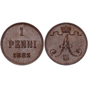 Russia - Finland 1 Pennia 1883
