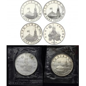 Russia 6 x 3 Roubles 1992 - 1994