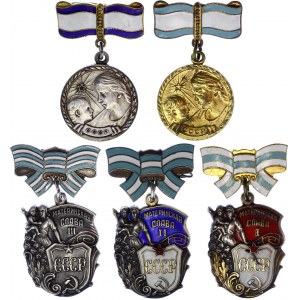 Russia - USSR Full Set of Mother Glory Orders & Medals of Maternity