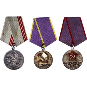 Russia - USSR Lot of 3 Labor Medals