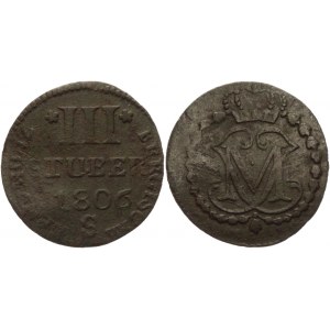 German States Berg 3 Stuber 1806 S