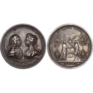 German States Braunschweig-Luneburg-Calenberg-Hannover Georg II Siver Medal 1733
