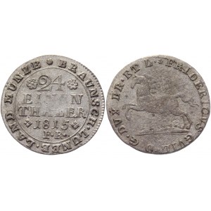 German States Braunschweig-Wolfenbuttel 1/24 Thaler (Groschen) 1815 FR